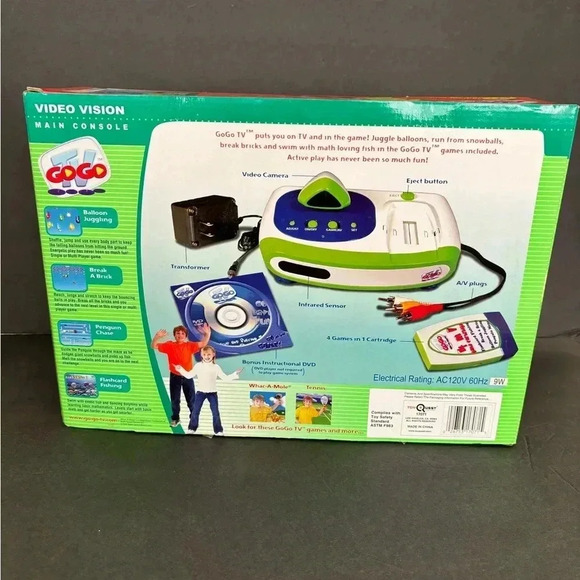 Tv GoGo Video Vision Main Console Includes 4 Games Puts You in the Game - Picture 3 of 6